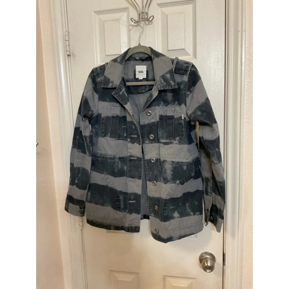 Women's Vans Vintage Jacket, Size M, Gray & Black